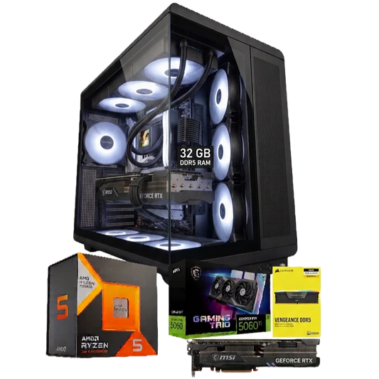 AFRODITE, Ryzen 5 7500x3d, RTX 5060ti 8GB, DDR5 32GB