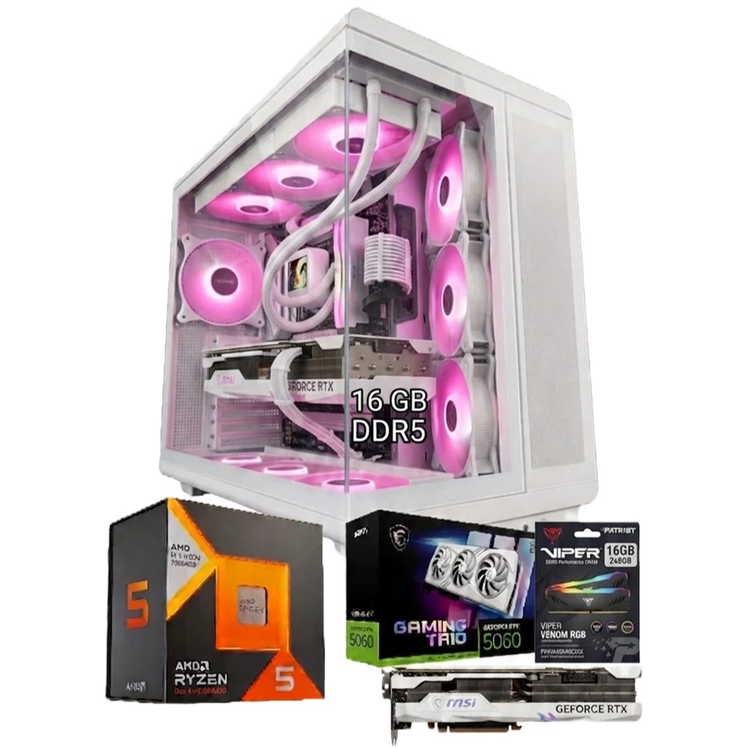 ESCANOR Ryzen 5 7500x3d, RTX 5060 8GB, DDR5 16GB